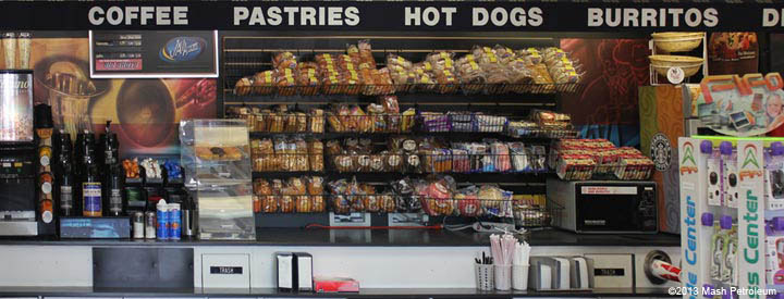 Coffee & hotfood section of the FoodMart