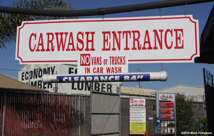 Car wash entrance